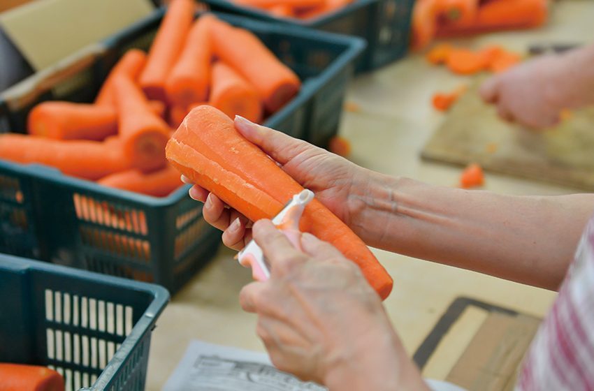 ブルー・スカイ　野菜のカット・袋詰め